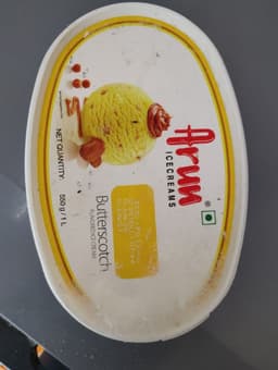Arun Butterscotch Tub 550.g/ 1. ltr