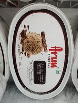 Arun Dark Chocolate Tub 550g/1.ltr